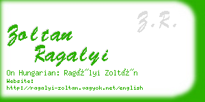 zoltan ragalyi business card